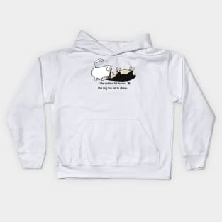 Too fat. Kids Hoodie